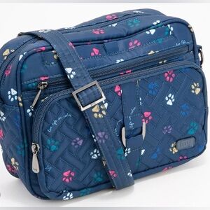 Carousel XL Crossbody Bag -Paws Navy-Only used twice-EUC-No pet/no smoke hm